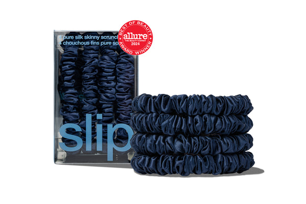 Back to School Navy Skinny Scrunchies