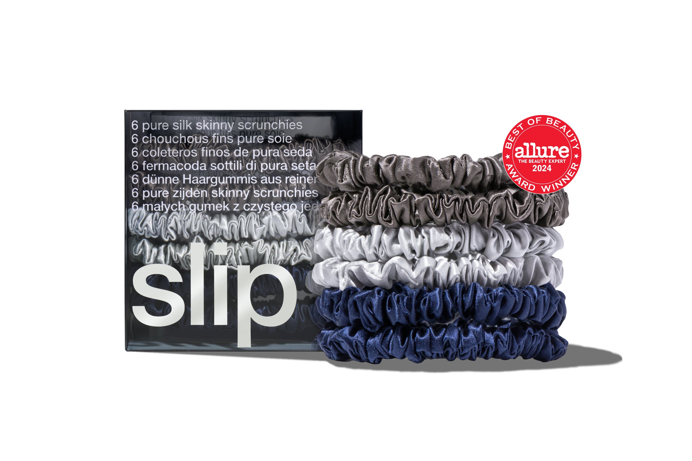 Midnight Skinny Scrunchies – Slip UK