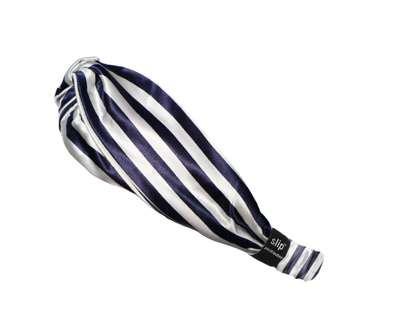 Navy Stripe Twist Headband