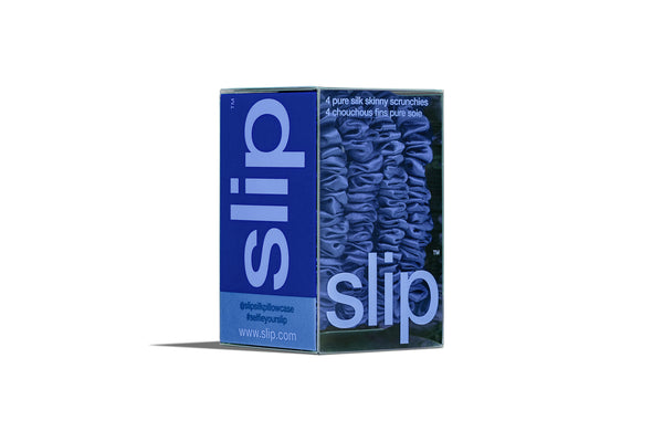 Back to School Royal Blue Skinny Scrunchies