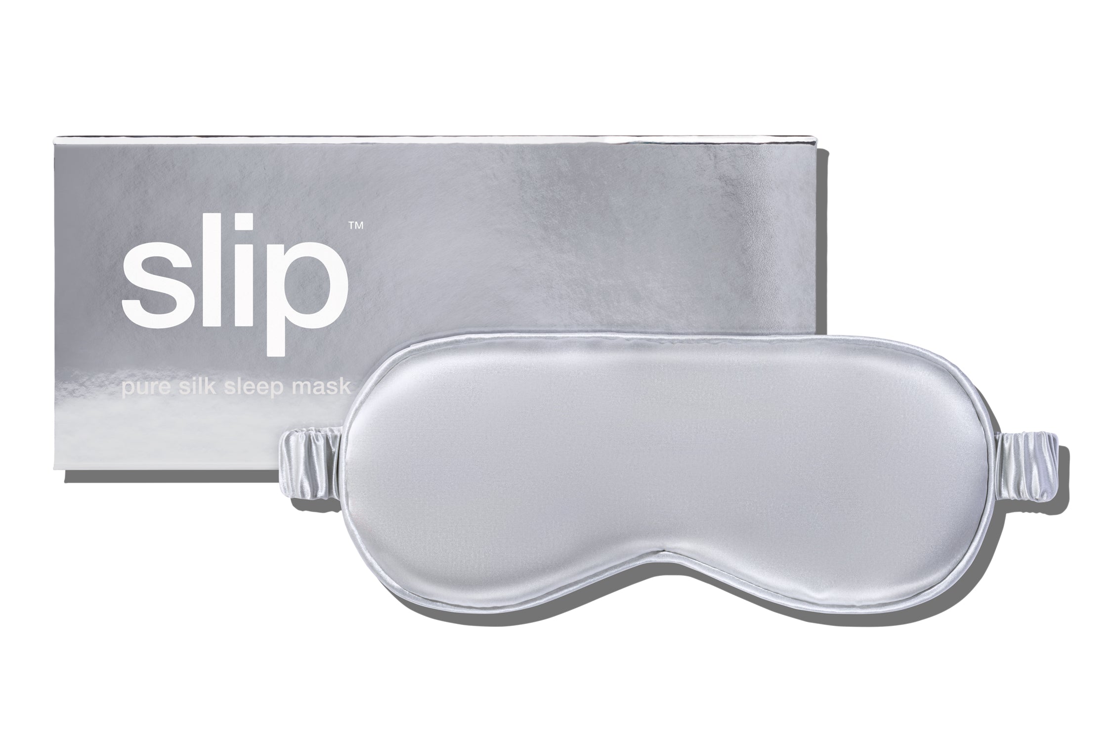 slip® Pure Silk Sleep Mask Silver – Slip UK - Main Image