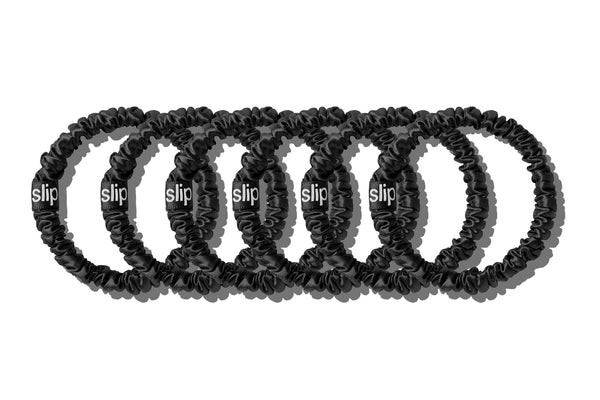 Black Skinny Scrunchies